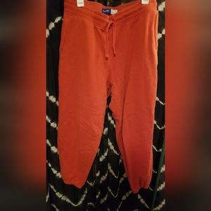 Large Old Navy Sweatpants bright red/orange